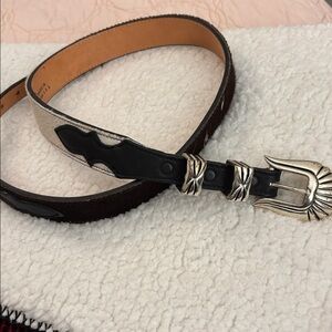 Nocona multi brown black white belt,34